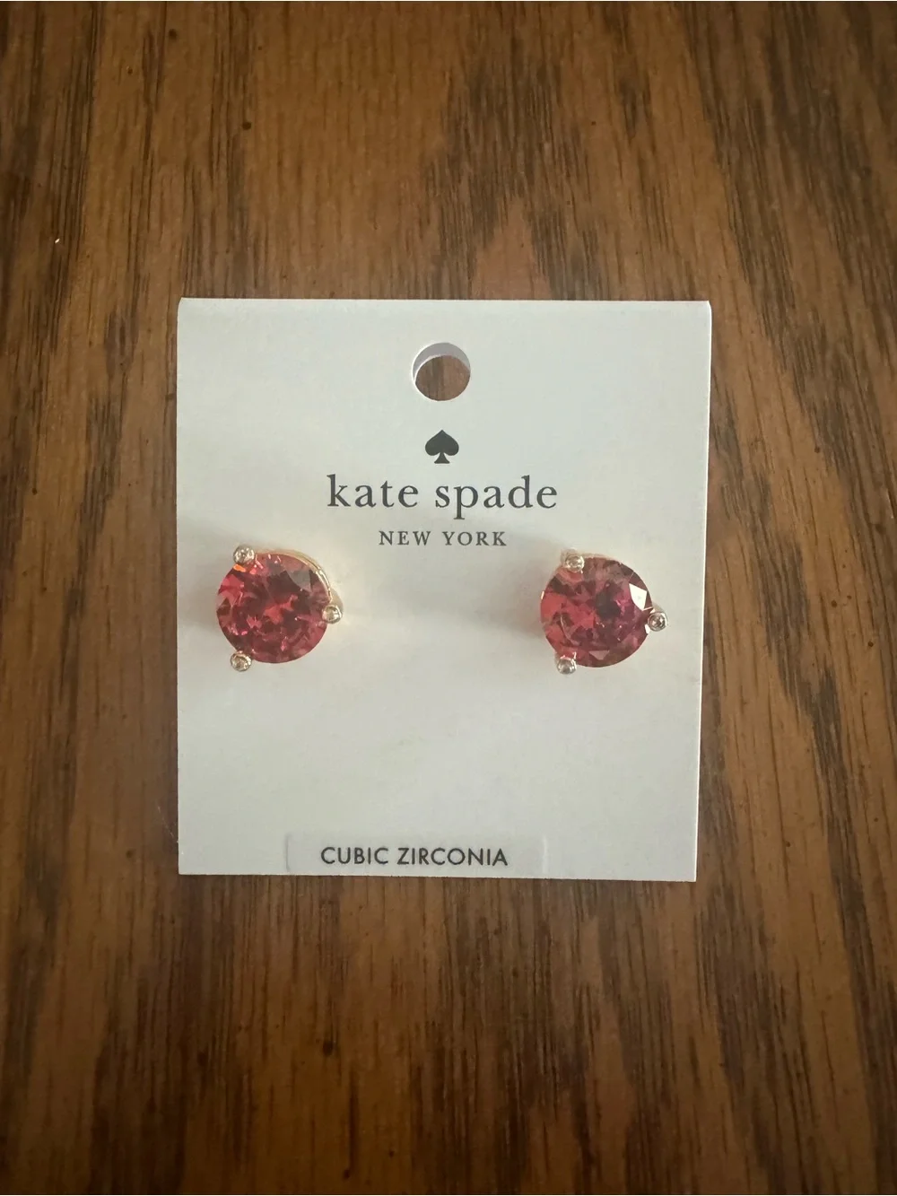 Kate Spade Rise and Shine Studs - Garnet